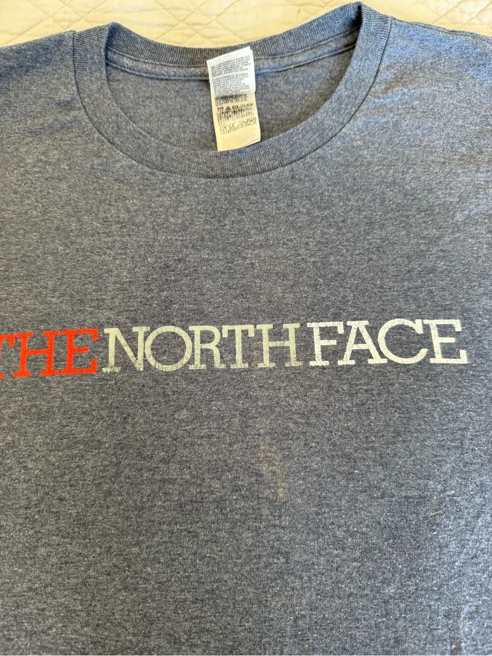 The North Face Men's Navy Logo Short Sleeve Tee